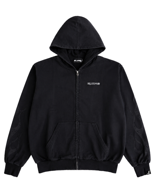 'MOTORSPORT' HOODIE - BLACK