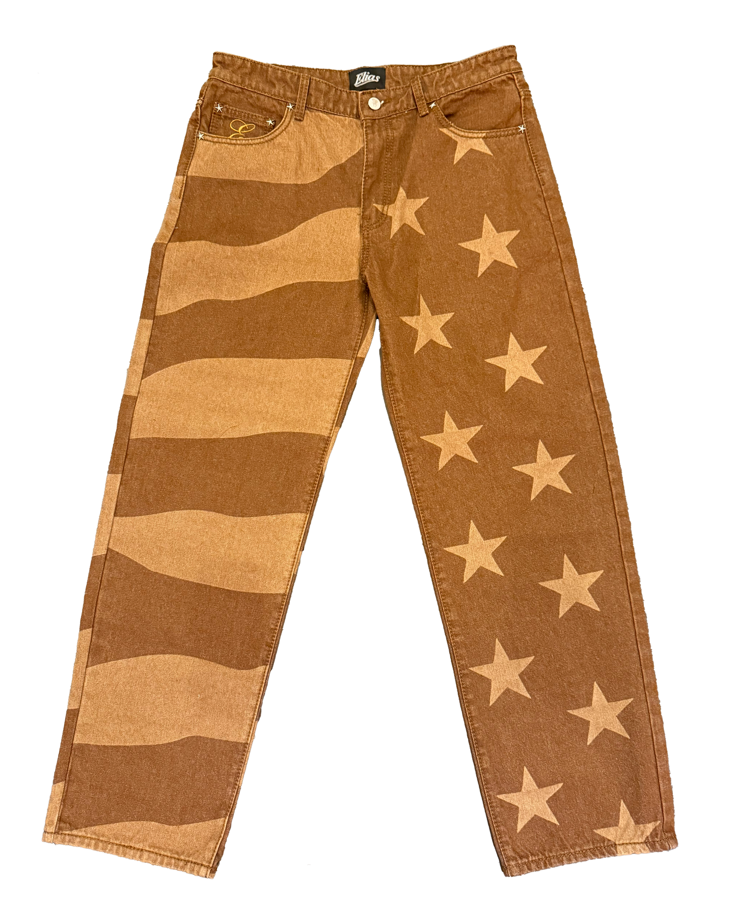 'BANNER' Elias Jeans - Rust Brown