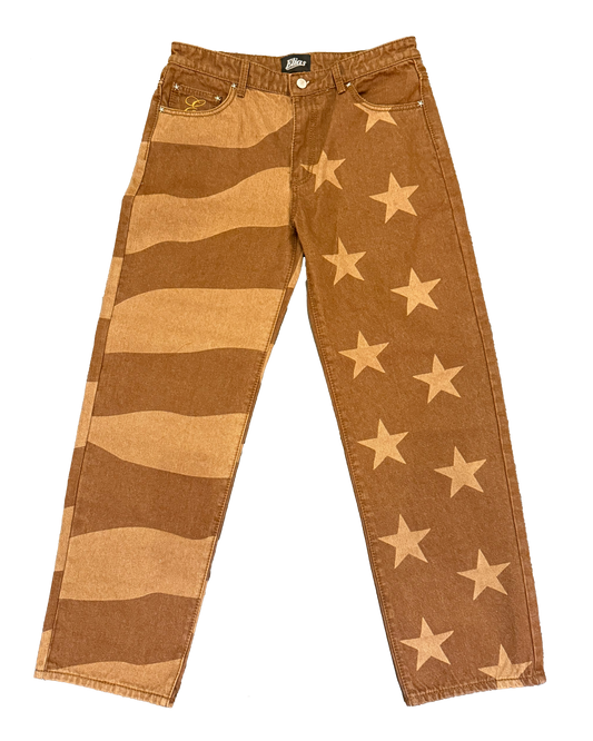 'BANNER' Elias Jeans - Rust Brown