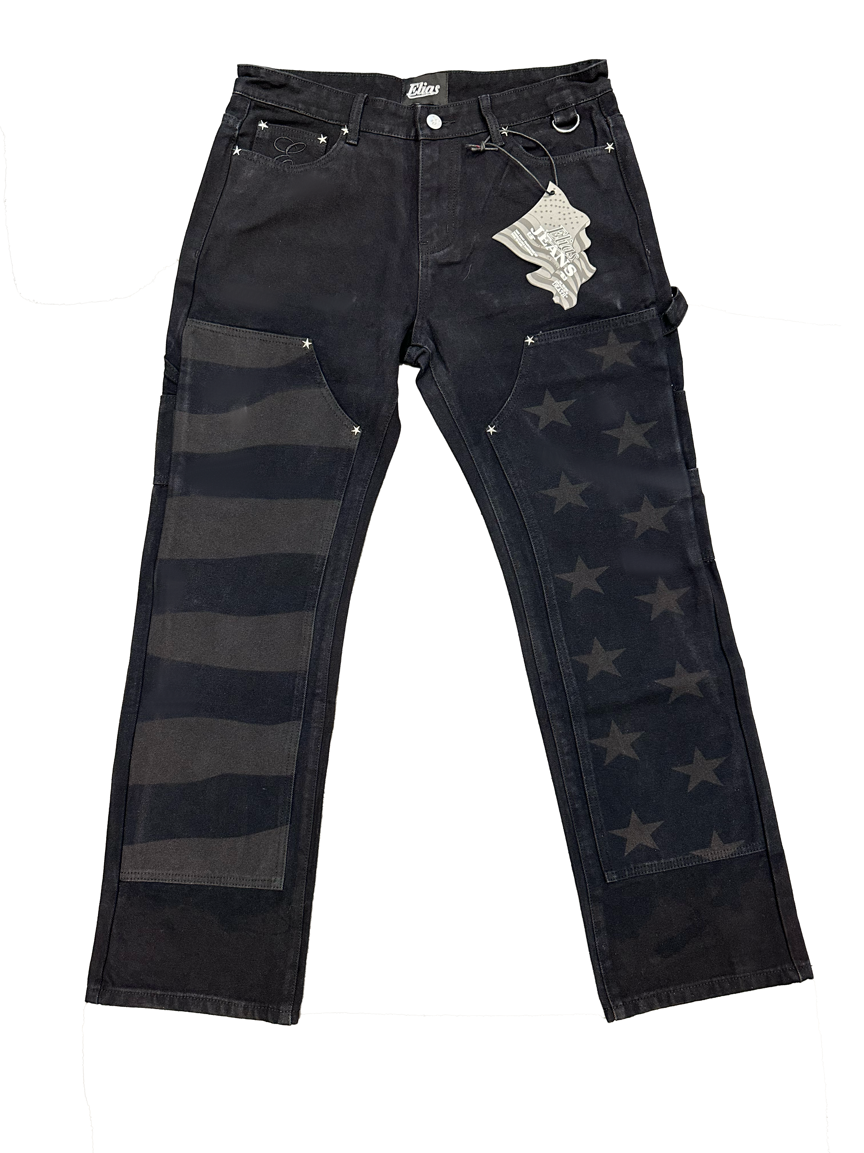 'Banner' Double-Knee Carpenter Pant - Black