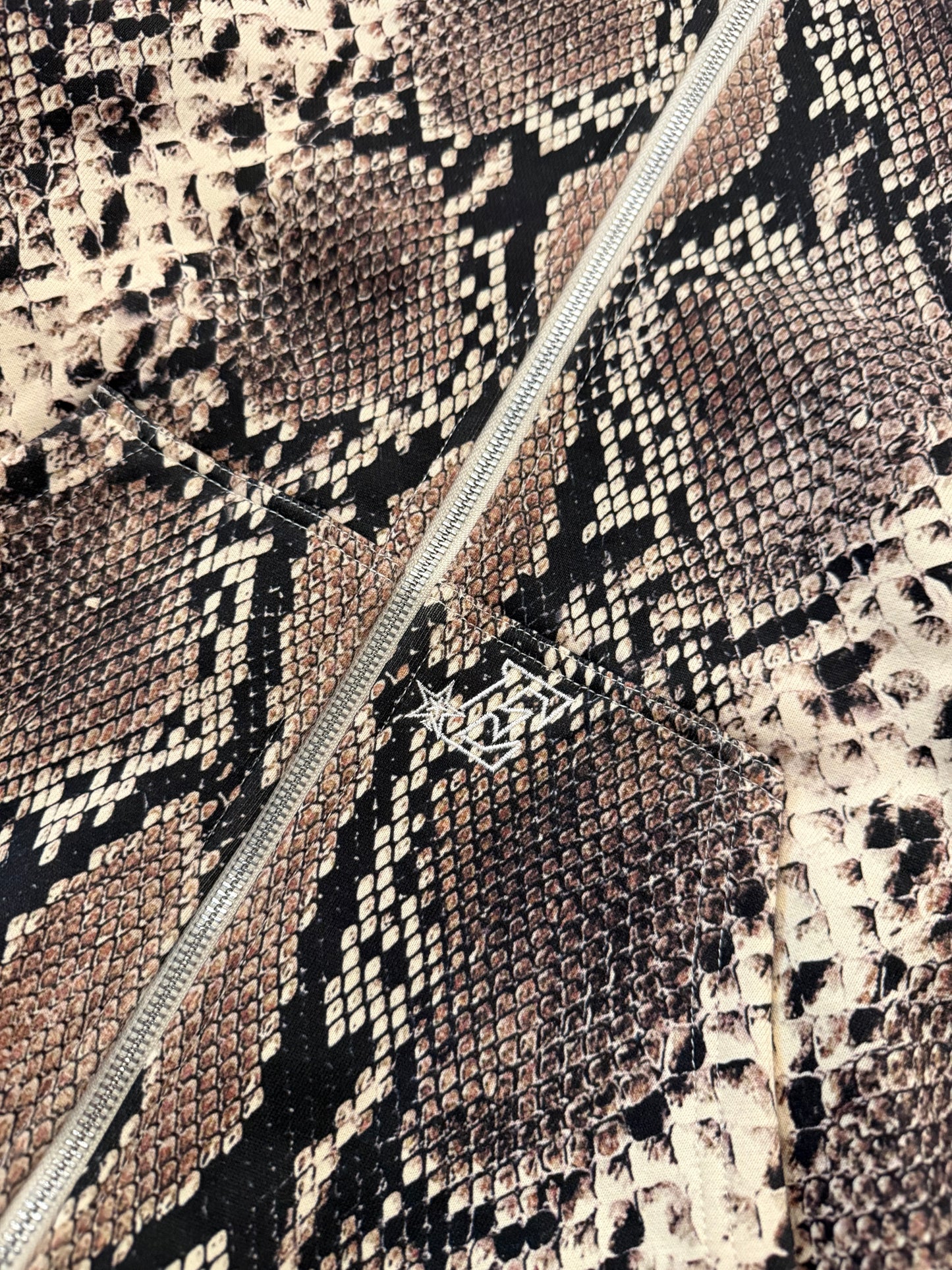 'RATTLESNAKE' Zip-Up Hoodie