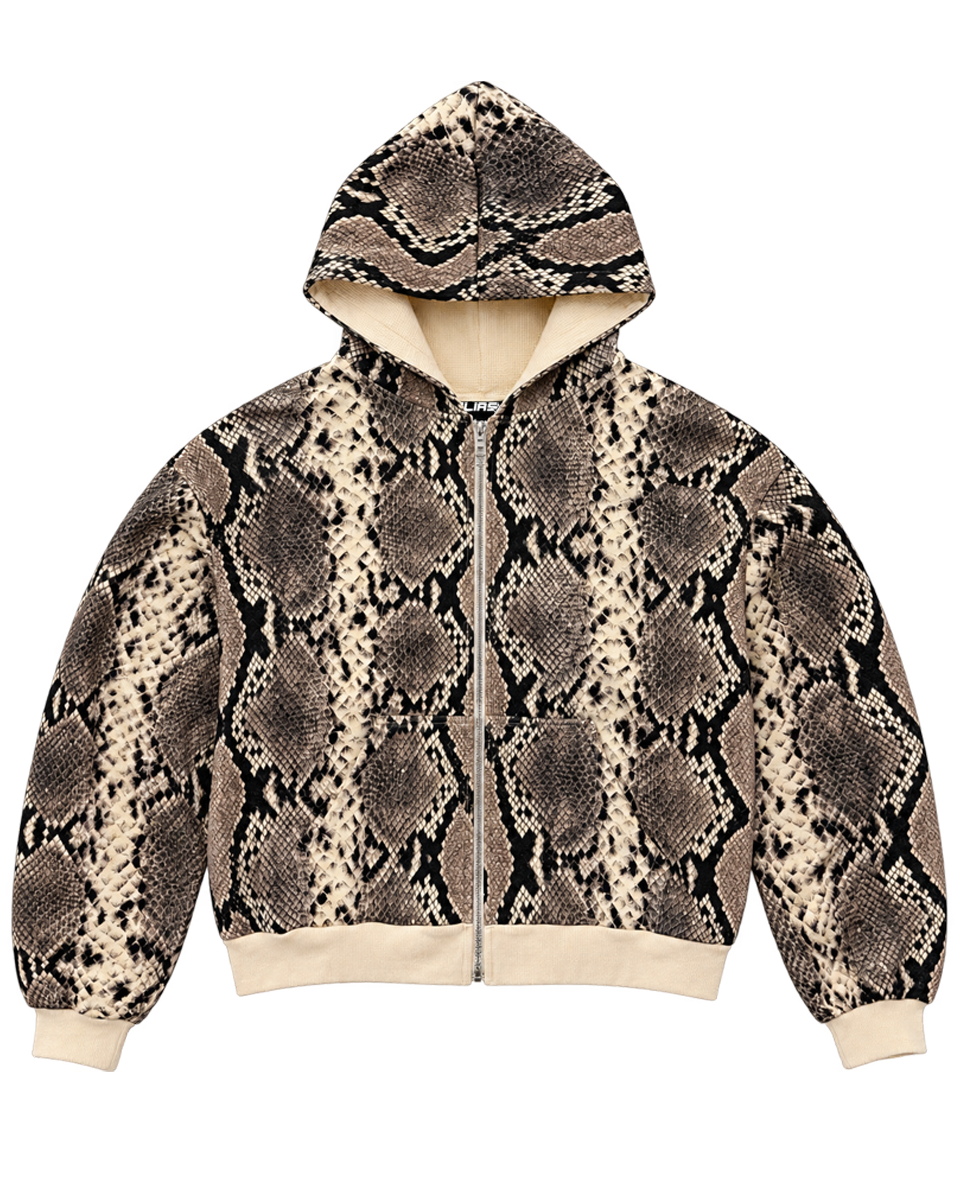 'RATTLESNAKE' Zip-Up Hoodie