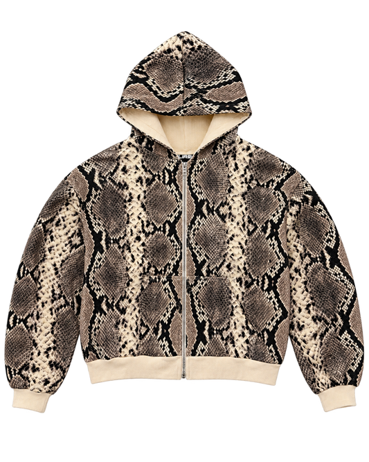 'RATTLESNAKE' Zip-Up Hoodie